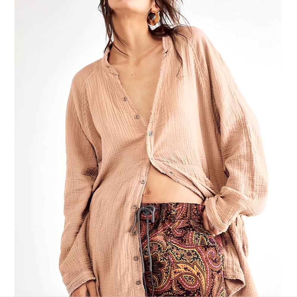 Free People We The Free Summer Daydream Button Down